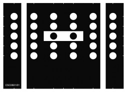 Мишень калибровочная Autel ADAS, CSC0601/01, для систем предупреждения о сходе с полосы VW, для MA60