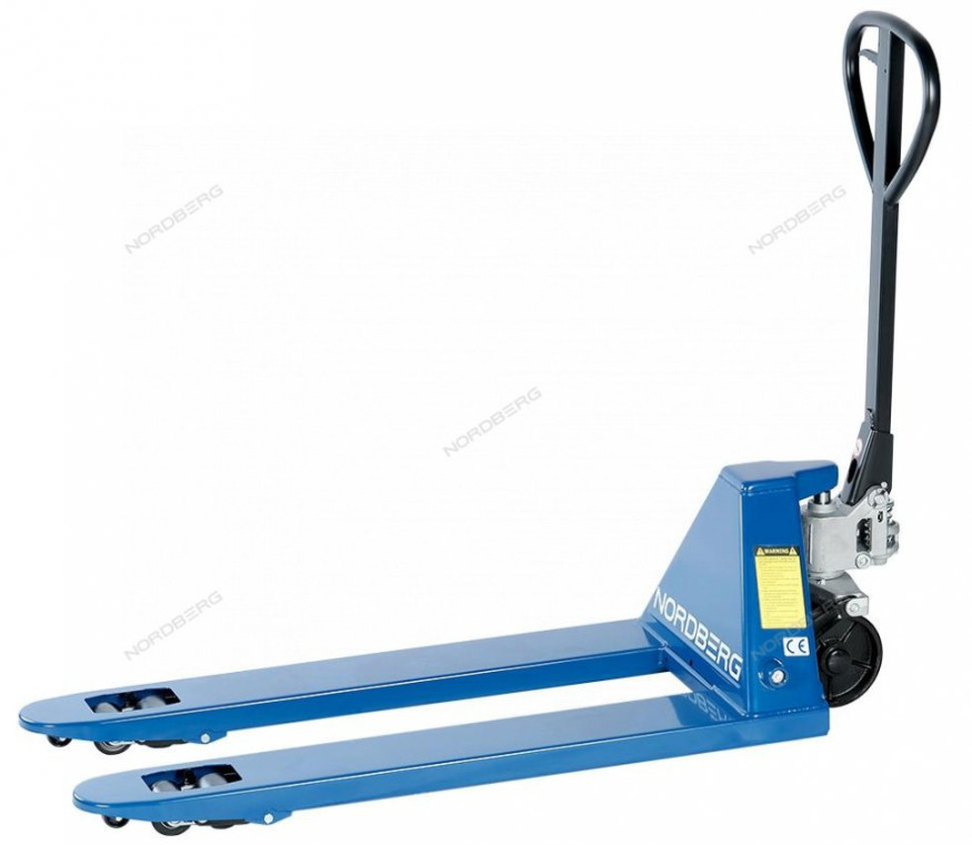 Тележка складская гидравлическая 2,5 т, с ПУ колесами