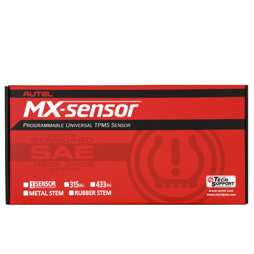 Датчик TPMS Autel MX-1 433МГц+315МГц, быстрофиксируемый, металл., черный, 60 шт.