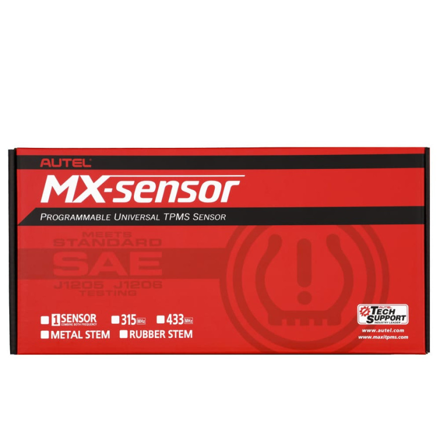 Датчик TPMS Autel MX-1 433МГц+315МГц, быстрофиксируемый, обрезиненный, 60 шт.