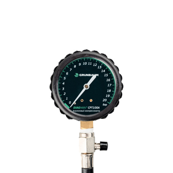 Компрессометр аналоговый DIAGMAN CPT100A, в наборе