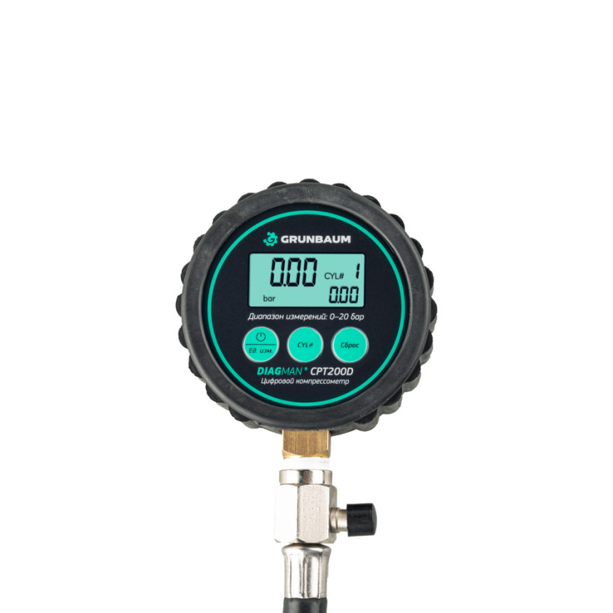 Компрессометр цифровой DIAGMAN CPT200D, в наборе