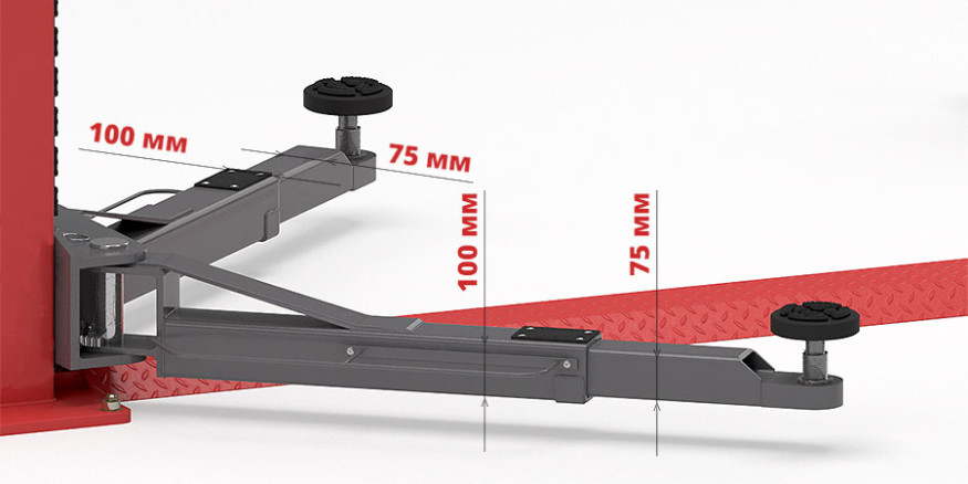 Подъемник электрогидравлический Launch TLT-235SB(E) 2-х стоечный 3,5т., нижняя синхронизация