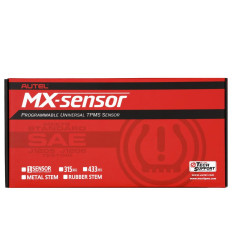 Датчик TPMS Autel MX-1 433МГц+315МГц, быстрофиксируемый, программ., универсальный, металл., черный