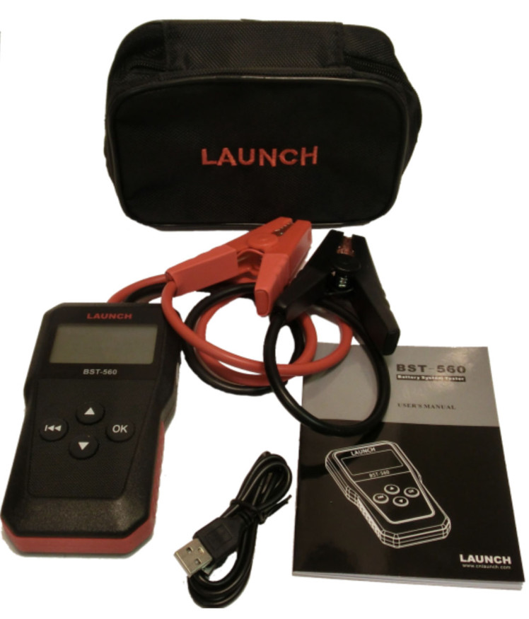 Тестер АКБ, системы зарядки Launch BST 560, поддержка 12В, русская версия
