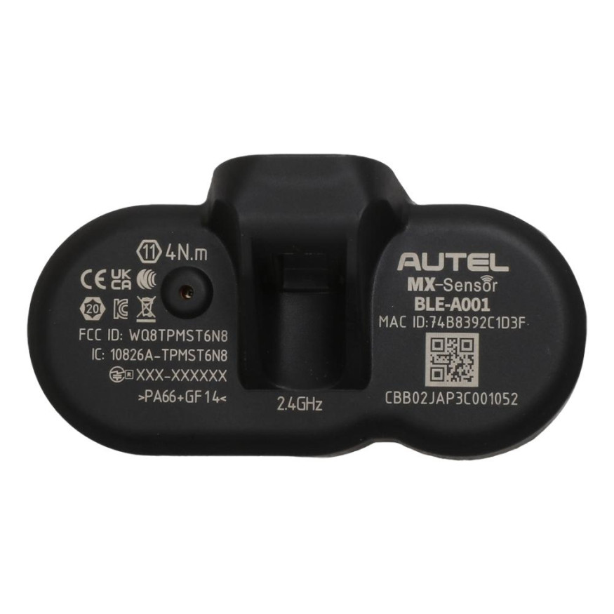 Датчик TPMS Autel MX BLE-A001 Bluetooth, зажимной, программ., универс., металл, серебро
