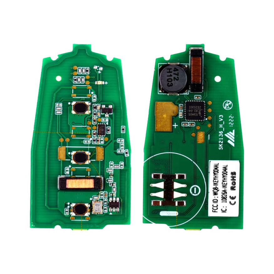 Смарт-ключ автомобильный Autel IKEY HY003AL, универсальный, 315/433 МГц, 3 клавиши (U,L,P)