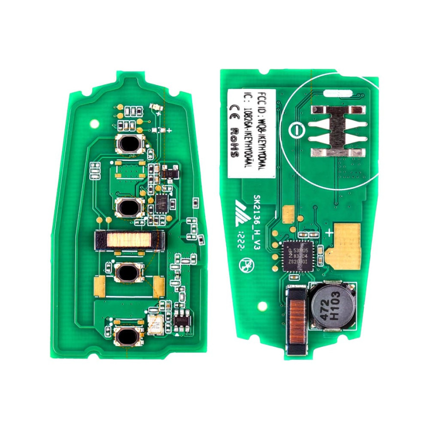 Смарт-ключ автомобильный Autel IKEY HY004AL, универсальный, 315/433 МГц, 4 клавиши (U,L,P,T)