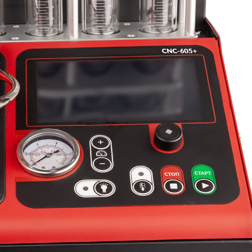 Стенд для тестирования и очистки форсунок Launch CNC-605+ FSI, GDI, MPI, PIEZO, для 6-и форсунок