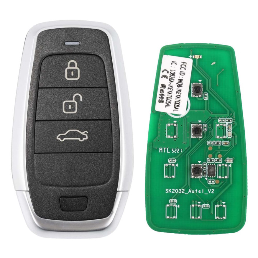 Смарт-ключ автомобильный Autel IKEY AT003BL, универсальный, 315/433 МГц, 3 клавиши (U,L,T)