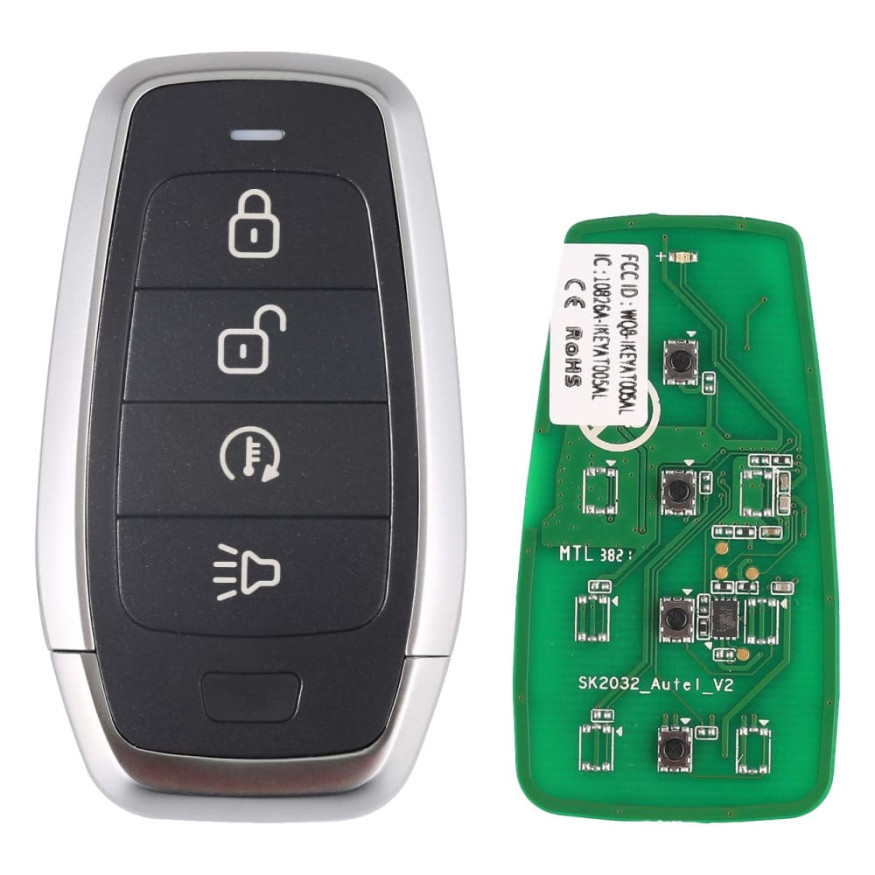 Смарт-ключ автомобильный Autel IKEY AT004DL, универсальный, 315/433 МГц, 4 клавиши (U,L,CPC,P)