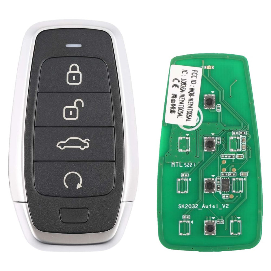 Смарт-ключ автомобильный Autel IKEY AT004EL, универсальный, 315/433 МГц, 4 клавиши (U,L,RS,T)