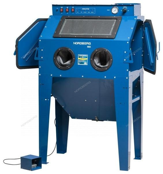 Камера пескоструйная, фронтальная загрузка, 350 л NORDBERG NS3