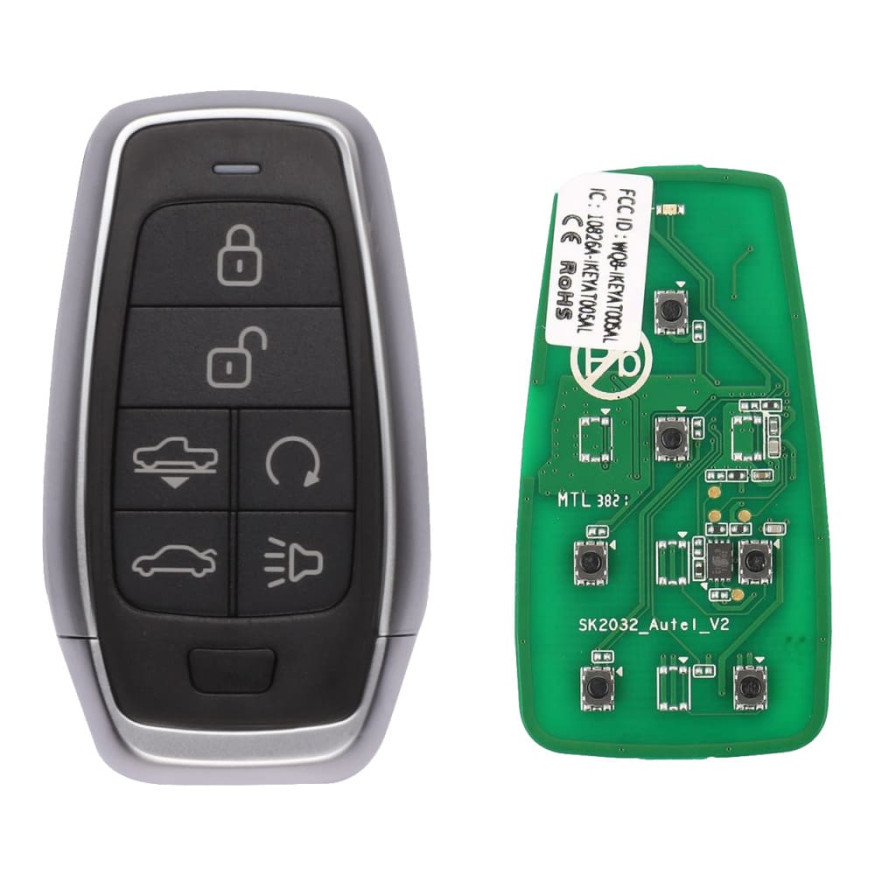 Смарт-ключ автомобильный Autel IKEY AT006AL, универсальный, 315/433 МГц, 6 клавиш (U,L,AS,RS,T,P)