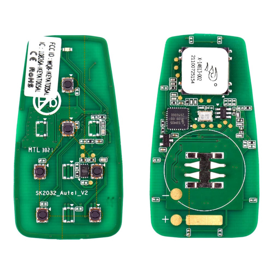 Смарт-ключ автомобильный Autel IKEY AT006BL, универсальный, 315/433 МГц, 6 клавиш (U,L,LDS,RSD,T,P)