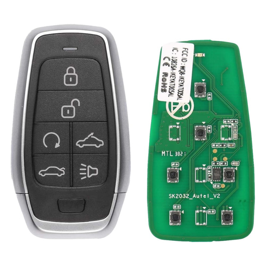 Смарт-ключ автомобильный Autel IKEY AT006CL, универсальный, 315/433 МГц, 6 клавиш (U,L,RS,CTO,T,P)