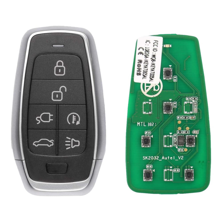 Смарт-ключ автомобильный Autel IKEY AT006FL, универсальный, 315/433 МГц, 6 клавиш (U,L,T,CPC,OPD,P)
