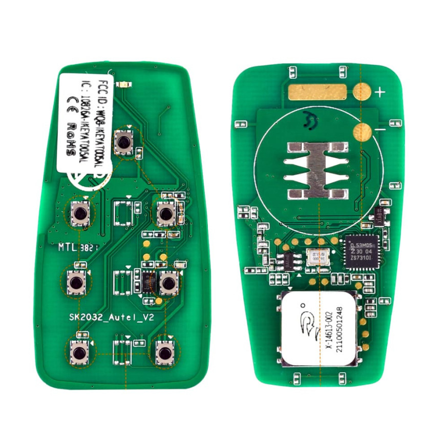 Смарт-ключ автомобильный Autel IKEY AT007AL, универсальный, 315/433 МГц, 7 клавиш (U,L,RS,LDS,RSD,T,
