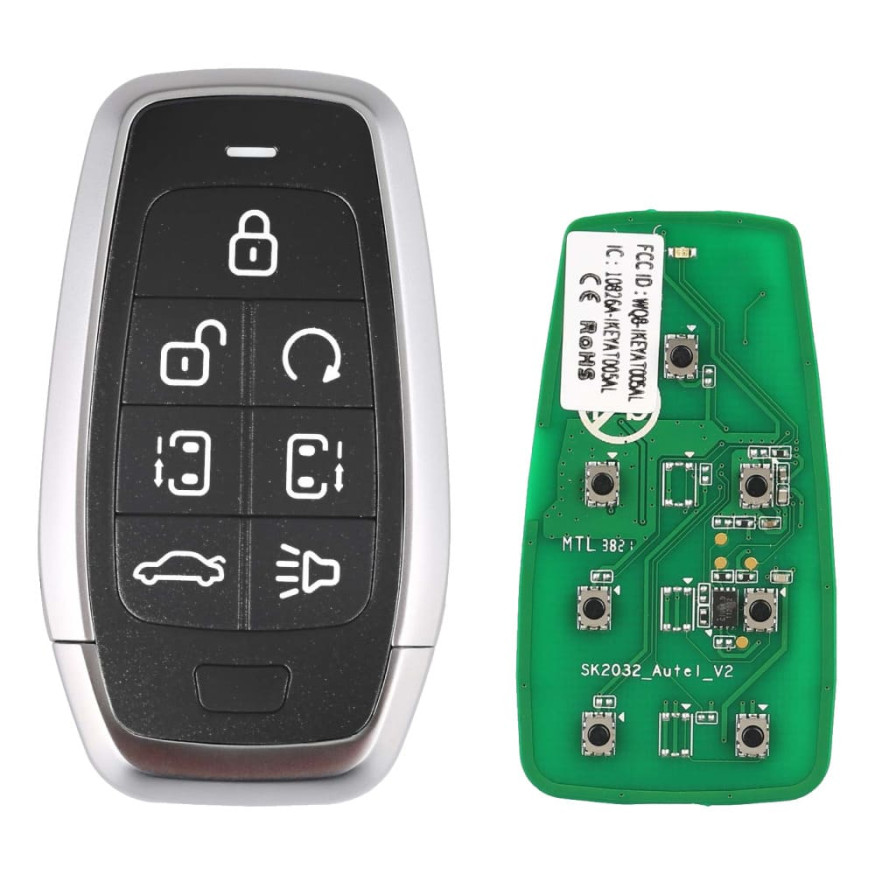 Смарт-ключ автомобильный Autel IKEY AT007AL, универсальный, 315/433 МГц, 7 клавиш (U,L,RS,LDS,RSD,T,