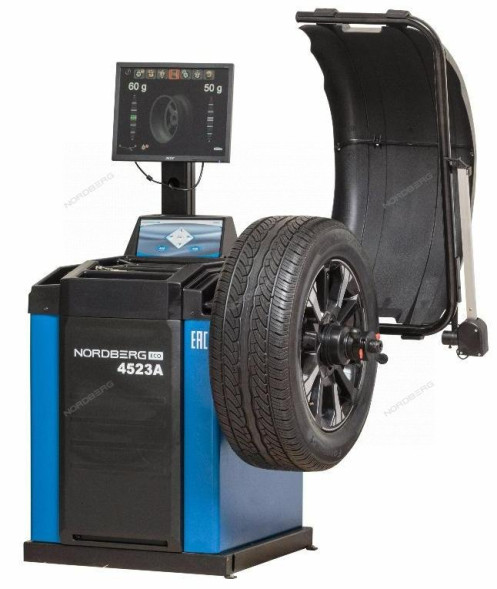 Станок балансировочный автомат с дисплеем, синий NORDBERG 4523A